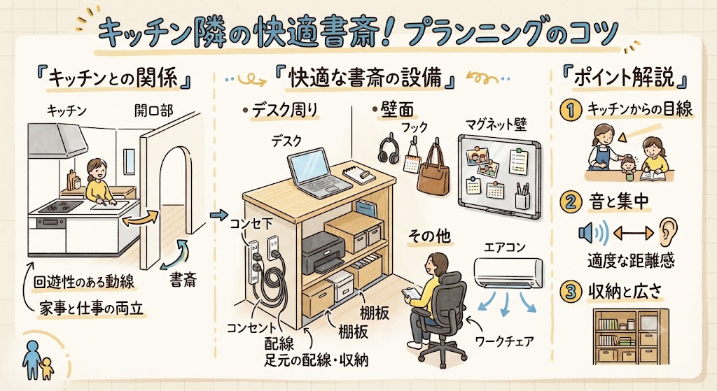 書斎は意外にも配置する場所がとても重要です