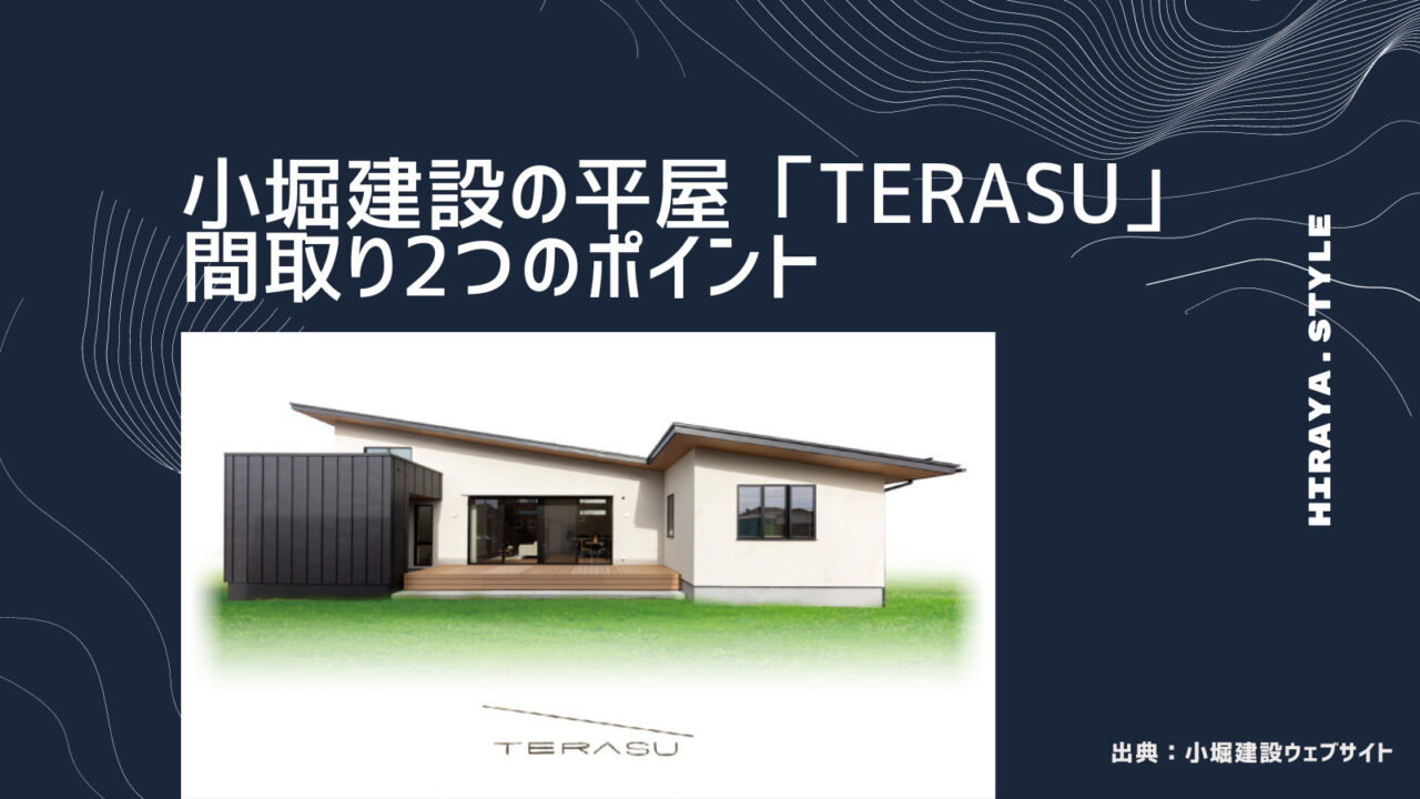 小堀建設さんの平屋「TERASU」間取り2つのおすすめポイント【印象的で機能的な玄関ポーチ】