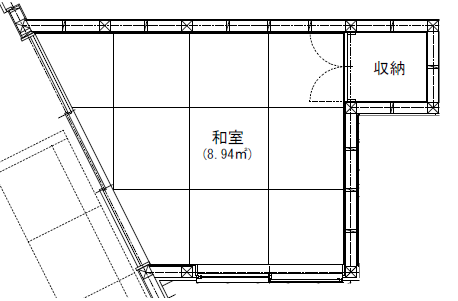 我が家の和室の間取り図