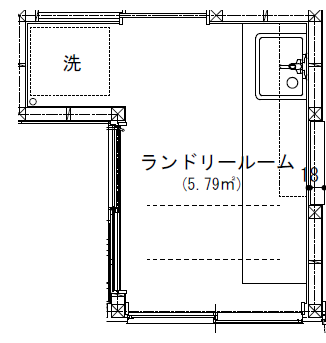 我が家のランドリールーム