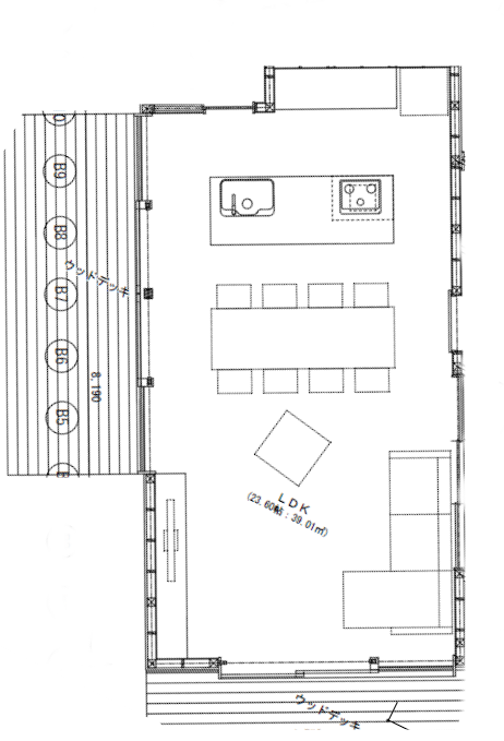 我が家のLDK間取り図 