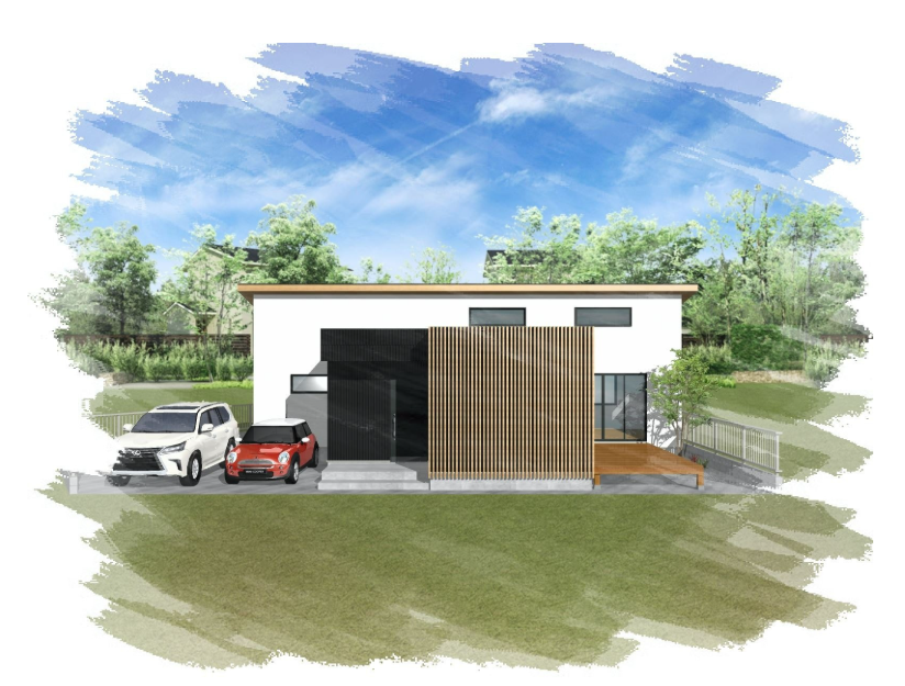 アトリエツバキ 一級建築士事務所さんの平屋の外観