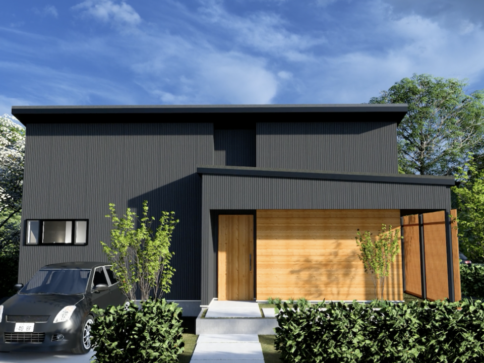 エイジングハウスさんの平屋の外観