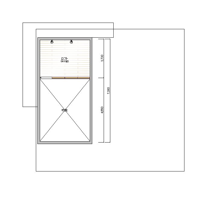 エイジングハウスさんの平屋のロフト