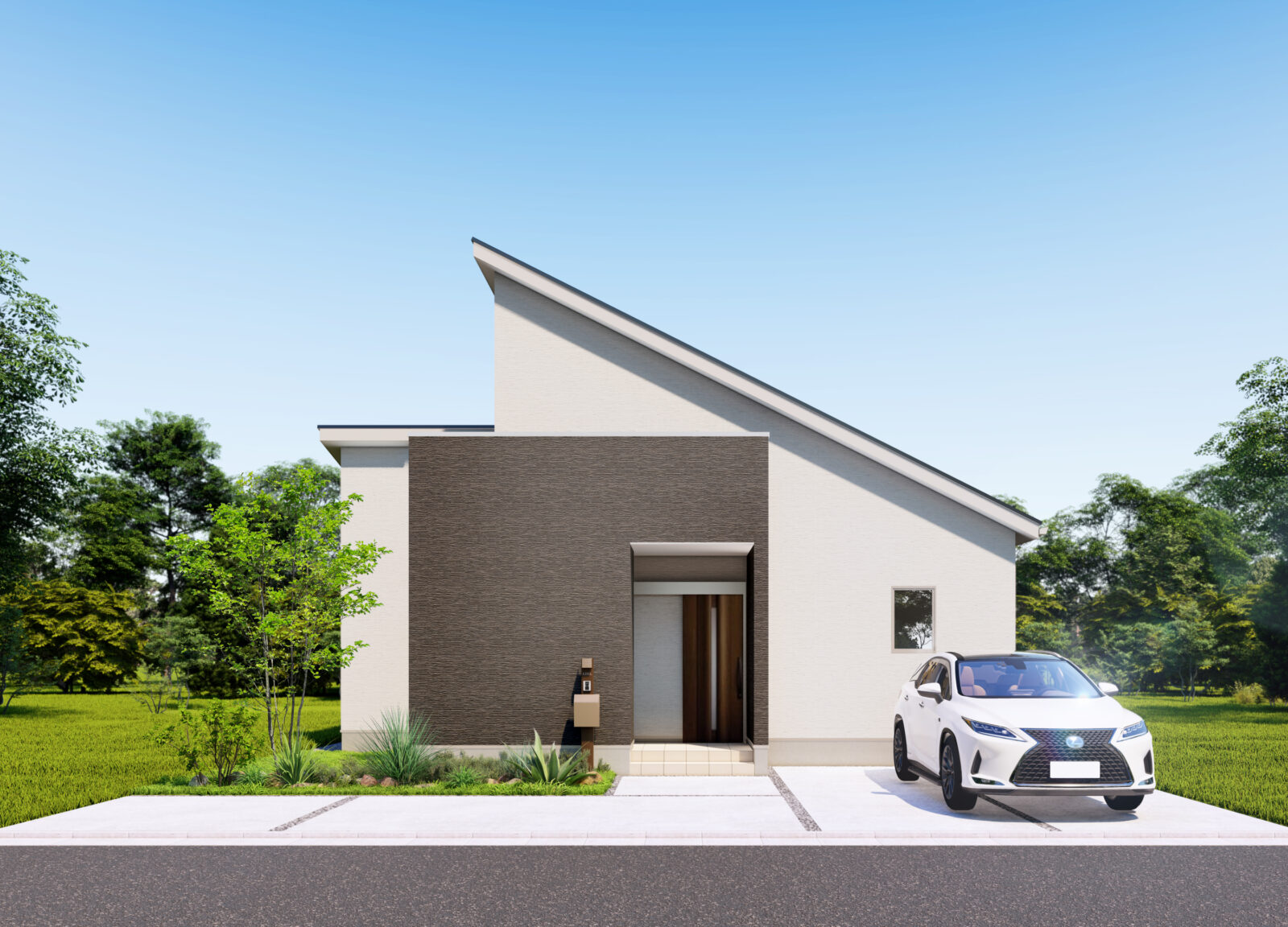 アーキホームライフさんの平屋の外観