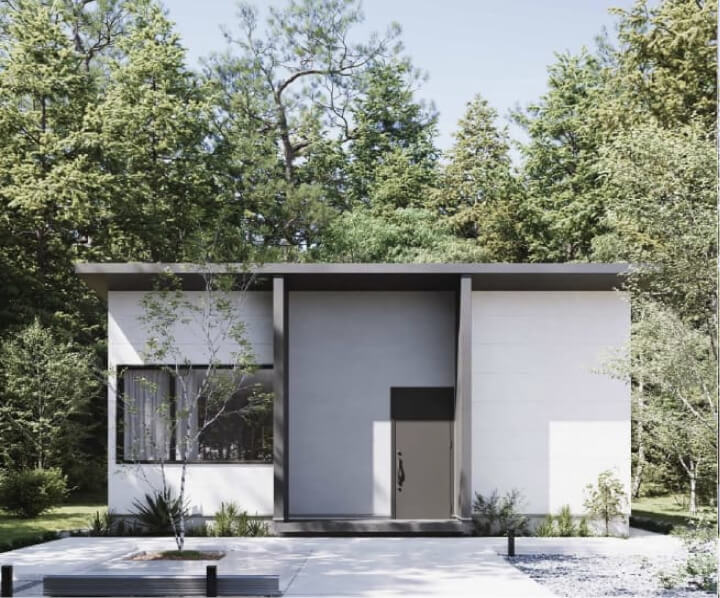 いたや工房さんの平屋「Model N 1.0」の外観