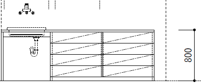 脱衣所の引き出し収納